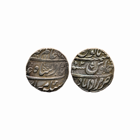 Rohilkhand, Silver Rupee, 11.19gm, Muradabad Mint, under Hafiz Rahmat Khan (AH 1167-1188 /