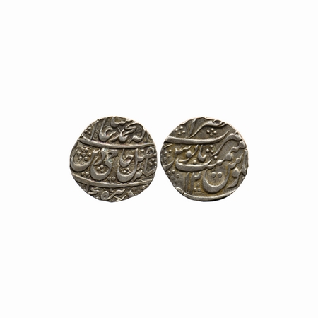 Rohilkhand, Silver Rupee, 11.09gm, Nasurullanagar Mint, RY 12, in the name of Shah Alam II