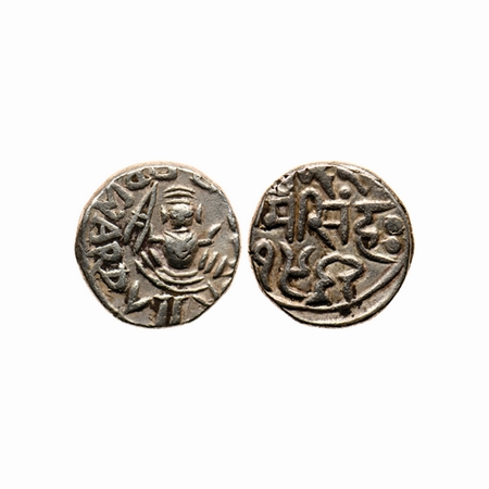 Bundi, Silver Rupee, 10.60gm, Ram Singh, VS 1962, in the name of Edward VII, seated goddes