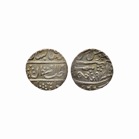 Gwalior, Silver Rupee, 10.92gm, Jayaji Rao. Sheopur Mint, in the name of Muhammad Akbar II