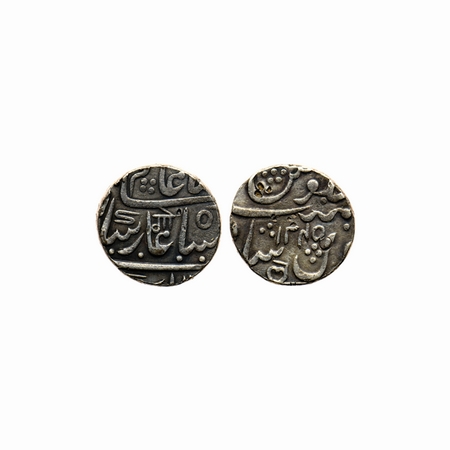 Hyderabad Feudatory Narayanpeth, Silver Rupee, 11.14gm, Dishadabad Mint, (AH 1186) / VS 12