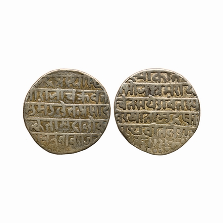 Indore, Silver Nazarana Rupee, 11.04gm, Jaswant Rao (SE 1719-1734 / 1798-1811 AD), SE1728,