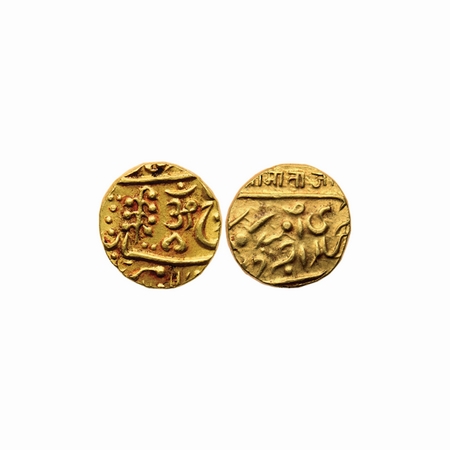 Jodhpur, Gold Mohur, 10.98gm, Umaid Singh (1918-1947 AD), in the name of George V, Nagri w