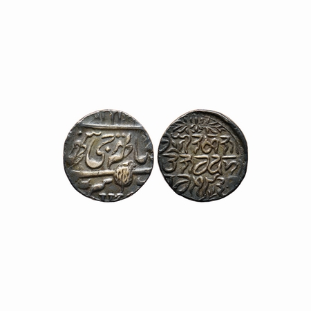 Kashmir, Silver Rupee, 6.86gm, Ranbir Singh (1857-1885 AD), fourth series date unseen, JHS