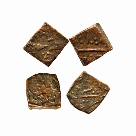 Lunawada, Copper Paisa (2 Coins), Wakhat Singhji (VS 1924-1986-1867-1929AD), 1942 VS, Spea