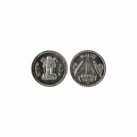 1972, Proof, 1 Rupee, Nickel, loose single coin, Bombay Mint. PCGS Graded PR 65, Mintage i