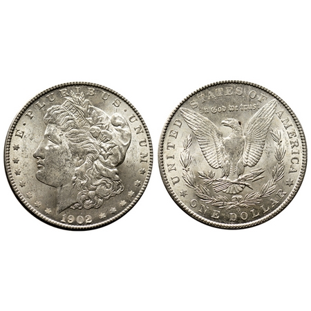 U.S.A., Silver Morgan Dollar (0.900 silver), 26.68gm, 1900, Obv: Portrait of Liberty, E.FL