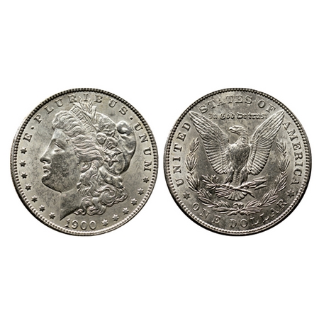 U.S.A., Silver Morgan Dollar (0.900 silver), 26.68gm, 1902 O, Obv: Portrait of Liberty, E.