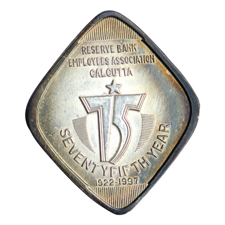 Reserve Bank of India, Silver Token, 10.10gm, issued in 1997 for Reserve Bank Of India Emp