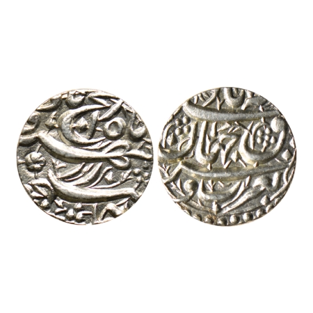 Akbar, Silver Rupee, 11.28gm, Allahabad Mint, Jahangir rebellion issue, Raij bad Couplet, 