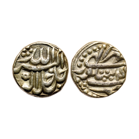 Akbar, Silver Rupee, 11.35gm, Sitapur Mint, Ilahi Month Mihr, Year 4X. KM 93.15. Extremely