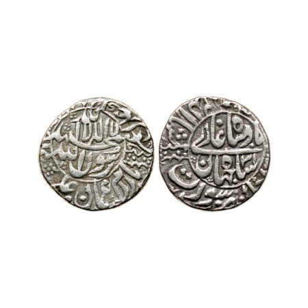 Shah Jahan I, Silver Rupee, 11.26gm, Surat Mint, RY 31, mint name on left margin of rev. K