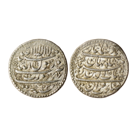 Shah Jahan I, Silver Rupee, 11.40gm, Surat Mint, AH 1037/ RY Ahd, sanah hijri type. KM 222
