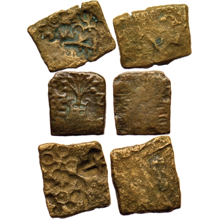 Punch Marked, Eran & Ujjaini Region, Copper Karshapana (3 Coins), Various symbol including