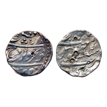 Farrukhsiyar, Silver Rupee, 11.20gm, Torgal Mint, RY Ahd. KM 377.61. Test mark, Fine, Rare