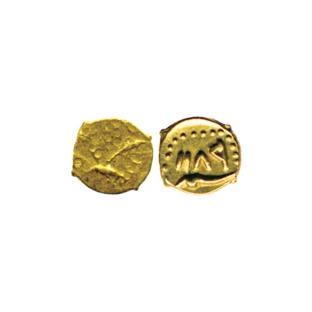 Mysore, Gold Fanam, 0.20gm, Haider Ali, Mint unseen, AH 1189. KM unlisted/Henderson unlist
