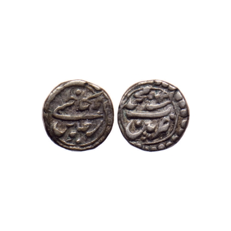 Mysore, Silver 1/16 Rupee (Kazmi), 0.70gm, Tipu Sultan, Patan Mint, AM 1220, RY 10. KM B12