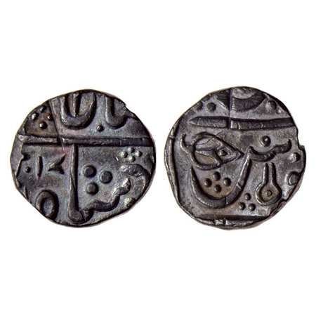 Indore, Silver 1/2 Rupee, 5.47gm, Maheshwar Mint, AH (12)17, in the name of Shah Alam II, 