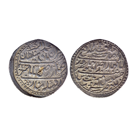 Indore, Silver Nazarana Rupee, 14.66gm, Jaswant Rao (AH 1213-1226 / 1798-1811 AD), in the 
