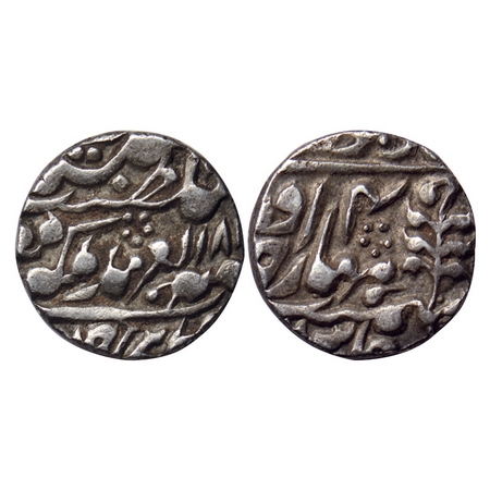Jaipur, Silver 1/2 Rupee, 5.68gm, Madho Singh II (AH 1298-1341/1880-1922 AD), Sawai Jaipur