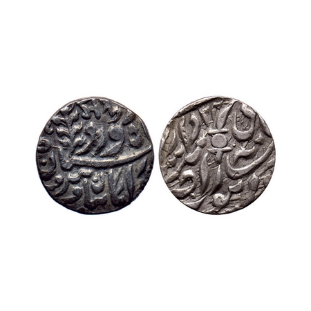 Jodhpur, Silver 1/4 Rupee, 2.83gm, Sardar Singh (1895-1911 AD), Jodhpur Mint, daroga mark 