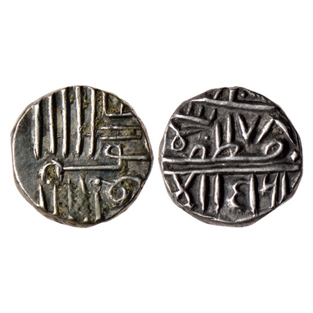Junagadh, Silver Kori, 4.77gm, Bahadur Khan (AH 1226-1256 / 1811-1840 AD), in the name of 