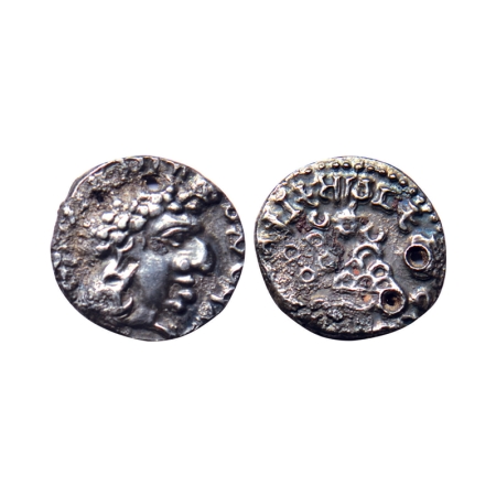 Satavahana, Vasisthiputra Sri Satakarni (c. 118-147 AD), Silver Drachma, 2.30gm, Obv: Bust