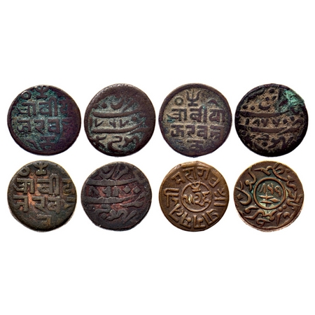 Kutch, Copper Trambiyo (4 Coins), Pragmalji II (VS 1917-1932 / 1860-1875 AD), AD 1767, 186