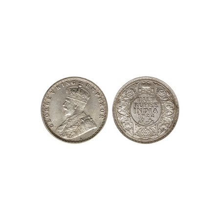 George V, Silver ½ Rupee, 1922, Bombay Mint. F.Prid. 344. About Extremely Fine, Scarce.