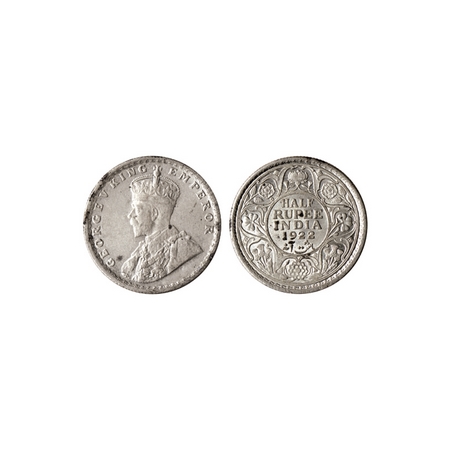 George V, Silver ½ Rupee, 1922, Calcutta Mint. F.Prid. 325. Extremely Fine, Scarce.