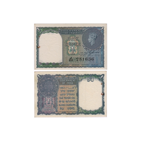 British India, George VI, 1 Rupee (50 notes of same bundle), (1940). Signed by C. E. Jones
