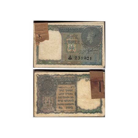 British India, George VI, 1 Rupee (Pack of 100 notes/ Bundle), (1940). Signed by C. E. Jon