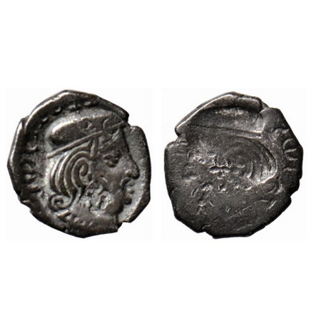 Western Kshatrapa, Rudrasena II, son of Viradaman, as Mahakshatrapa SE 189, Silver Drachma