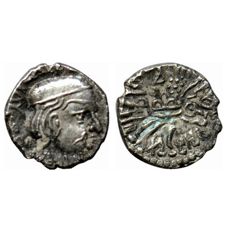 Western Kshatrapas, Kardamaka Family, Visvasena s/o Bhartrdaman (c. 292-304 AD), Silver Dr