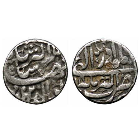 Jahangir, Silver Rupee, 11.24gm, Akbarnagar Mint, Month Azar, RY 18. KM 145.4. Test mark,