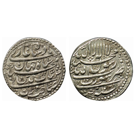 Shah Jahan I, Silver Rupee, 11.44gm, Surat Mint, AH 1038/ RY Ahd, four lines type, with co