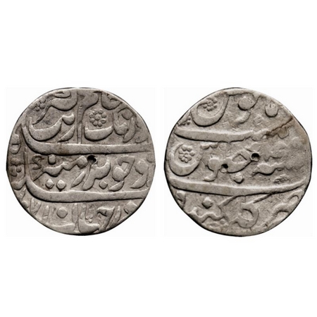 Aurangzeb, Silver Rupee, 10.96gm, Golkonda Mint, AH 1071/ RY 4. KM 300.28. Test mark, Fine