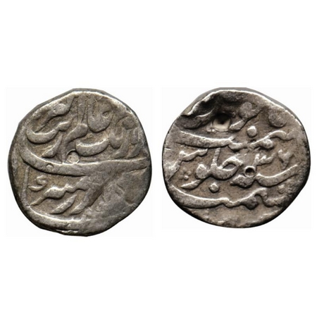 Aurangzeb, Silver rupee, 11.38gm, Kashmir Mint, RY 36. KM 300.48. Test mark, Fine, Scarce.