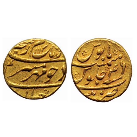 Aurangzeb, Gold Mohur, 11.02gm, Patna Mint, AH 1113/ RY 46. KM 315.40. Very Fine, Rare.