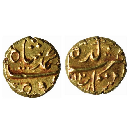 Muhammad Shah, Gold Pagoda, 3,34gm, Imtiyazgadh Mint, RY 12. KM E440.1 Extremley Fine, Rar