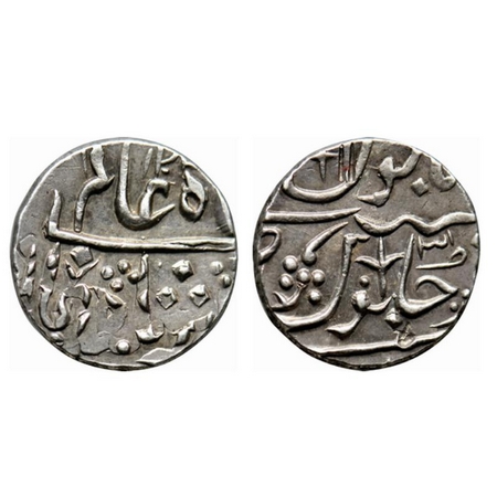 Maratha Confederacy, Silver Rupee, 11.14gm, Vaphgaon, Mint unseen, AH 1202/ RY 31, boondki