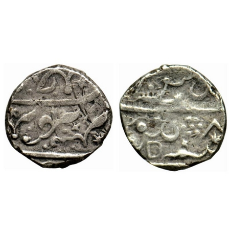 Maratha Confederacy, Silver Rupee, 11.12gm, Wadi, in the name of Aurangzeb Alamgir, Sawant