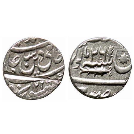 Awadh, Silver Rupee, 10.98gm, Brijis Qadr (AH 1273-1274 / 1857-1858 AD), Suba Awadh Mint, 