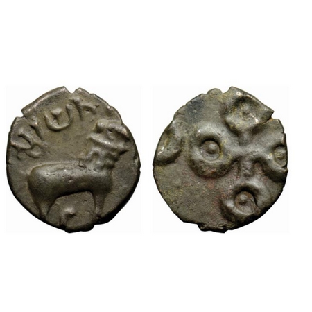 Satavahanas, Sri Yajna Satakarni, Tarhala Hoard type, Vidarbha Region, Potin Unit, 2.59gm,