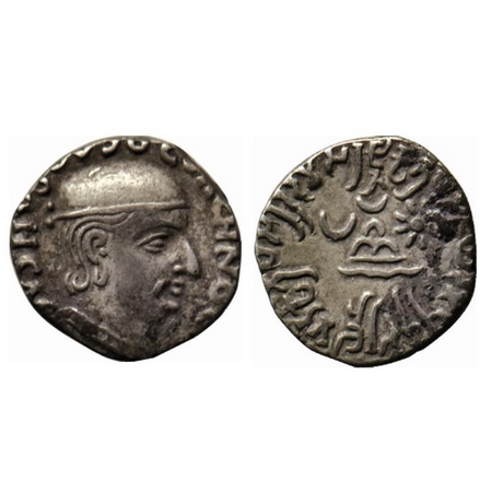 Western Kshatrapas, Rudradaman I s/o Jayadaman, as Mahakshatrapa, Silver Drachma, 2.21gm, 
