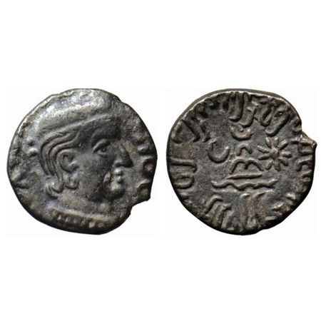 Western Kshatrapas, Rudradaman I s/o Jayadaman, as Mahakshatrapa, Silver Drachma, 2.15gm, 