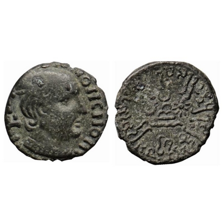 Western Kshatrapas, Rudrasimha I s/o Rudradaman (c. 165-197 AD), Silver Drachma, 1.75gm, S