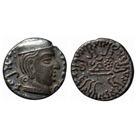 Western Kshatrapas, Rudrasena I s/o Rudrasimha I (c. 198-222 AD), Silver Drachma, 2.01gm, 