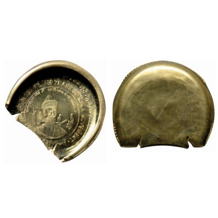 5 Rupees, 2013, Brass, 4.92gm, Kuka Movement, Error, double struck, diecap, uniface. Almos