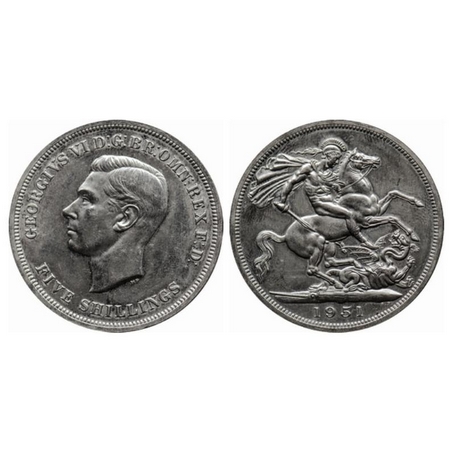 Great Britain, Copper-Nickel Proof, Crown, 38.61mm, 1951, Obv: George VI, Head facing left